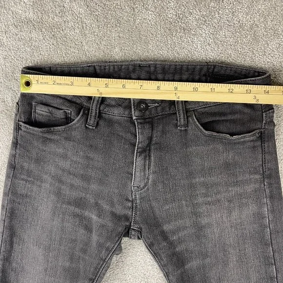 Kuro Fibro Jeans Men's/Womens Size 27 Black Ultra Skinny Selvedge Japanese Denim